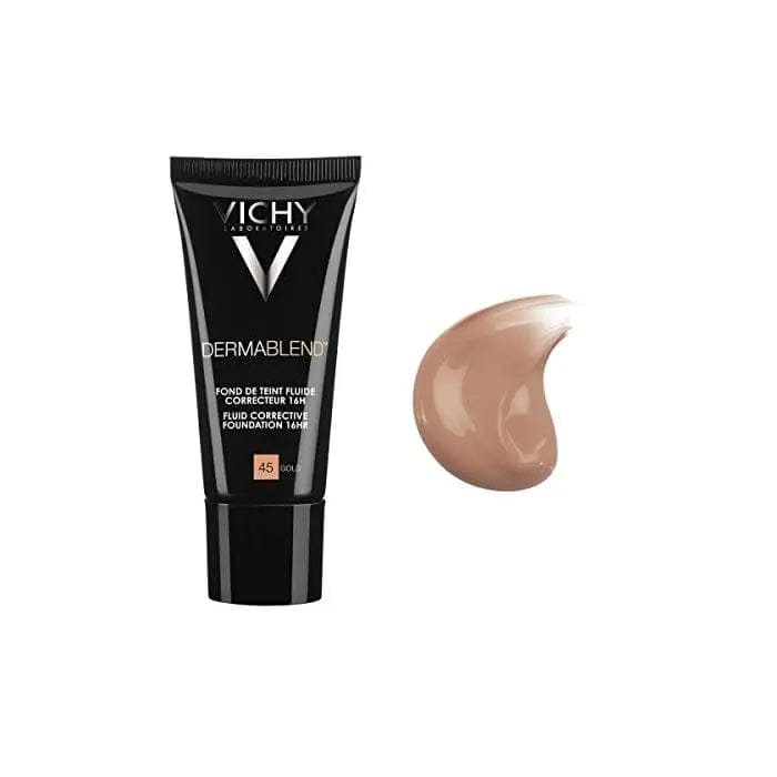Jag Couture London - New York Vichy Dermablend Corrective Foundation 16h 45 Gold 30ml