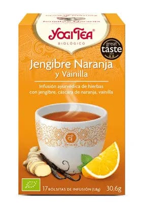 Jag Couture London - New York Yogi Tea Yogi Jengibre-Vainilla-Naranja 2g X 17 Bolsitas