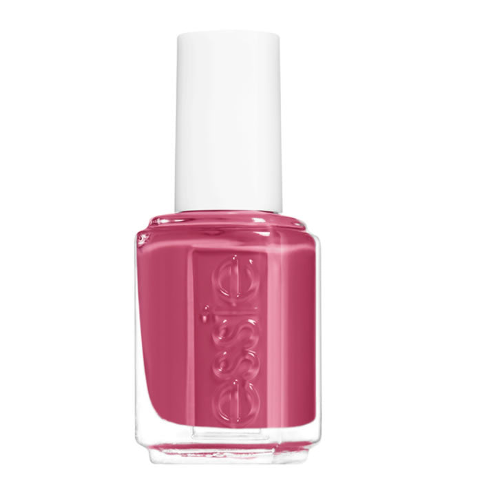 Essie Nail Color Nail Polish in 24 In Stitches by Jag Couture London, 13.5ml bottle with vibrant pink shade and glossy finish