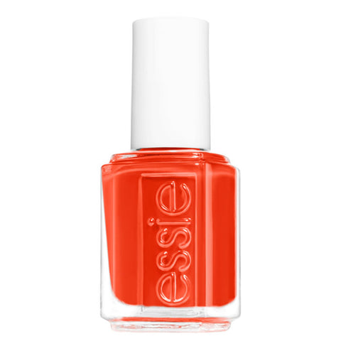 Essie Nail Color Nail Polish in Meet Me At Sunset, 13.5ml bottle, with vibrant orange hue and sleek packaging.