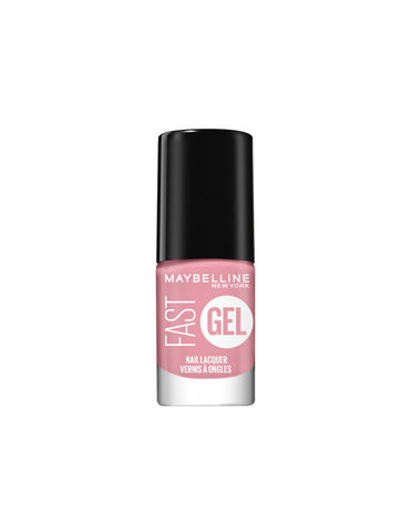 Jag Couture London - New York Maybelline Fast Gel Nail Lacquer 02 Ballerina showing vibrant pink gel nail polish on nails.