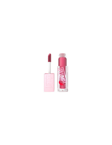 Maybelline Plump Brillo De Labios Voluminizador 005 Peach Fever lip gloss in 5.4ml tube, featuring peach-colored packaging.