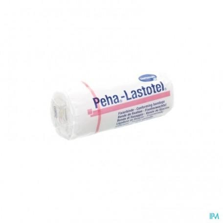 Elastic bandage Peha Lastotel Venda Elastica 4m x 8cm by Hartmann, with flexible, supportive fabric for medical use.
