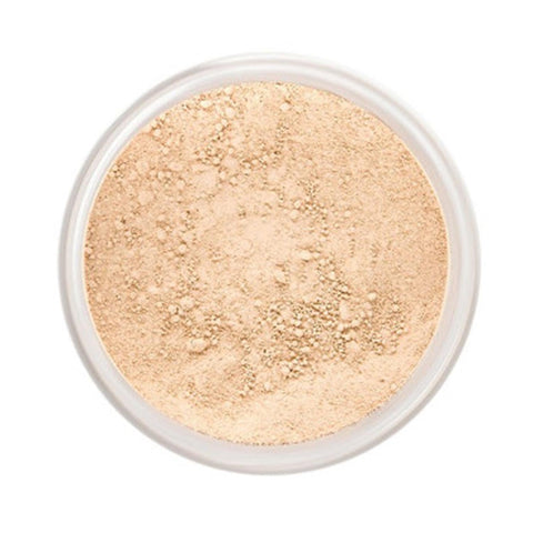 Mini Lily Lolo Mineral Base SPF 15 Barely Buff powder in compact, natural finish, lightweight makeup from Jag Couture London.