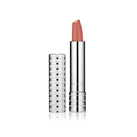 Jag Couture London New York Clinique Dramatically Different Lipstick in Sugarcoate, showing a sleek lipstick tube with the shade visible