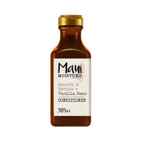 Jag Couture London Maui Vanilla Bean Smooth Frizzy Hair Conditioner 385ml bottle with vanilla bean scent and packaging.