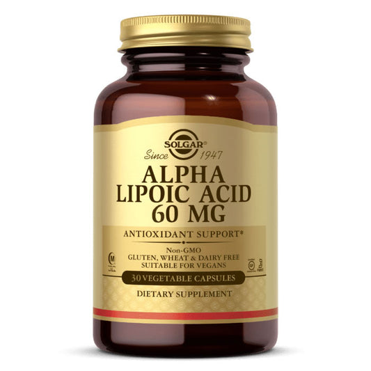 Solgar Alpha Lipoic Acid 60mg 30 Capsules Jag Couture London - New York