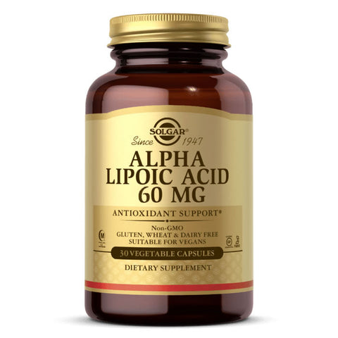 Solgar Alpha Lipoic Acid 60mg 30 Capsules Jag Couture London - New York