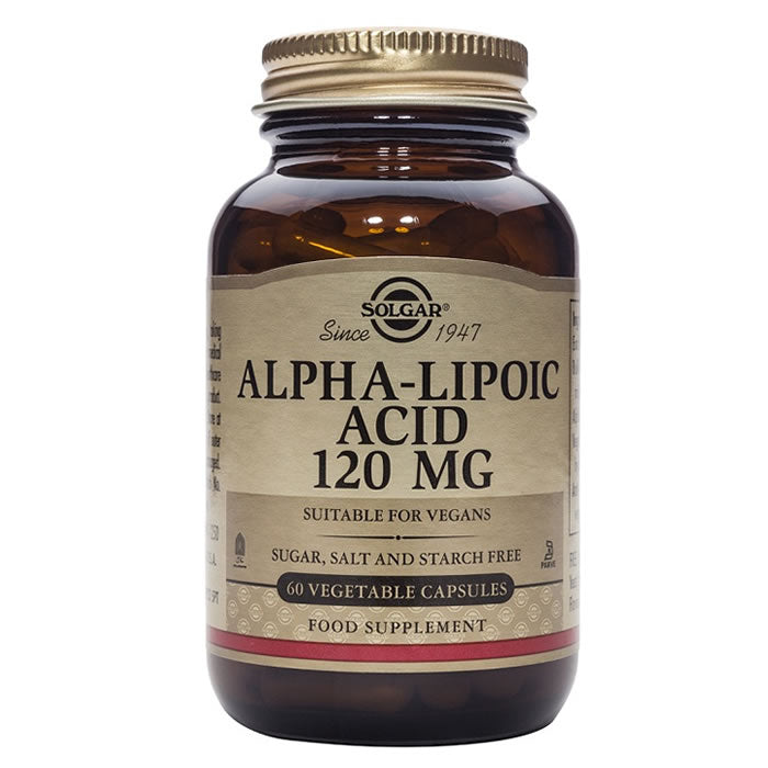 Solgar Alpha Lipoic Acid 120mg 60 Capsules Jag Couture London - New York