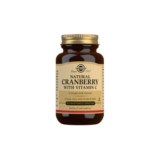 Solgar Natural Cranberry With Vitamin C Vegetable Capsules - Pack of 60