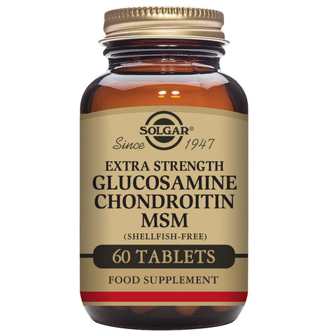 Jag Couture London New York Solgar Glucosamine Chondroitin MSM 60 tablets bottle with label and cap.