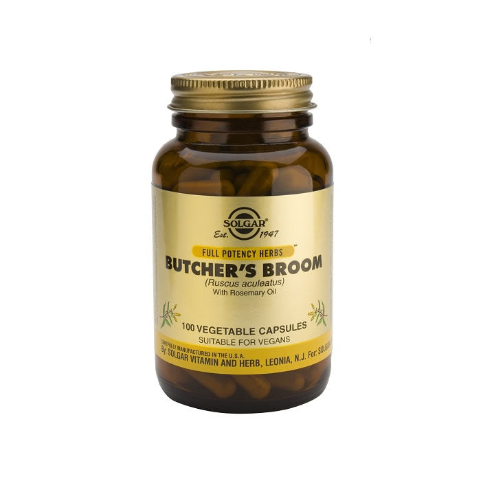 Solgar Butcher's Broom 100 Capsules Jag Couture London - New York