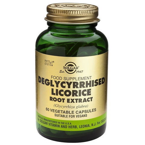 Jag Couture London Spf Licorice Deglycyrrhizinated supplement capsules in a bottle, designed for oral health and wellness.