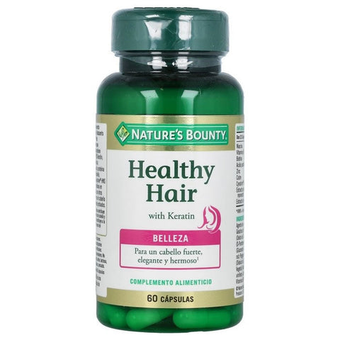 Jag Couture London healthy hair keratin capsules, 60-count bottle, dietary supplement for hair strength and shine.