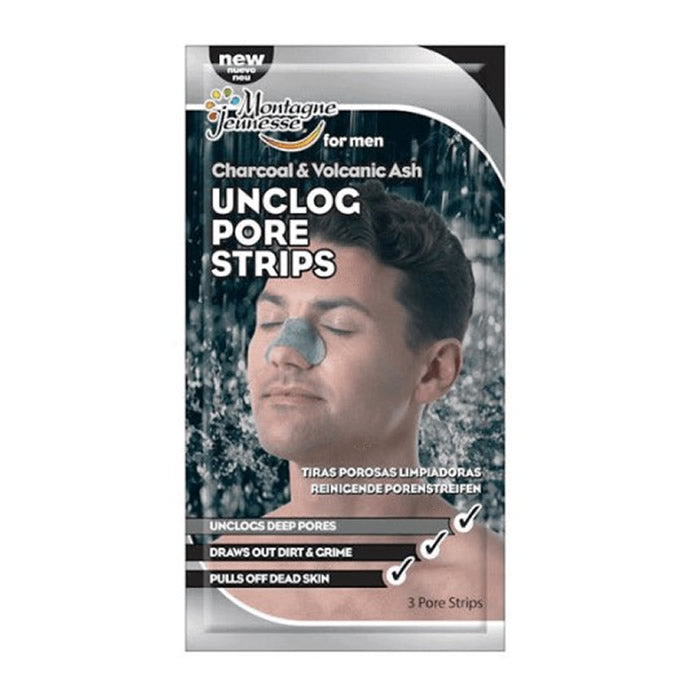 Montagne Jeunesse Charcoal &amp; Volcanic Ash Unclog Pore Strips 3 Units