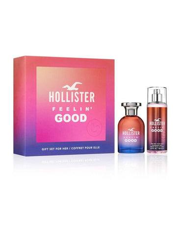 Hollister Feelin Good Her Ep 50 V Bm Cof perfume bottle by Jag Couture London - New York, sleek glass with floral design