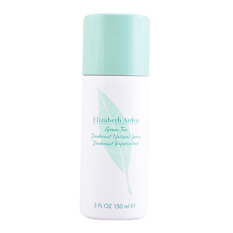 Elizabeth Arden Green Tea deodorant spray in 150ml bottle, featuring fresh green tea scent and lightweight spray application.