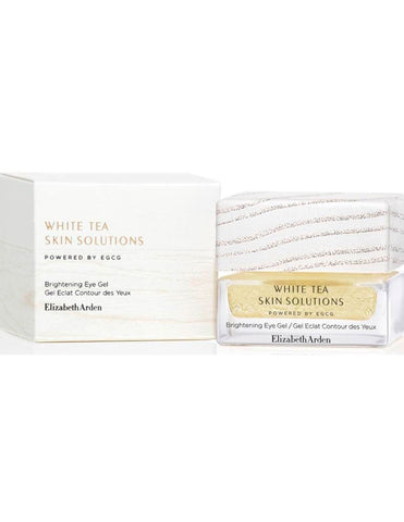 Brightening eye gel by Elizabeth Arden, featuring soothing gel formula in a sleek container, designed to reduce puffiness and dark circles.