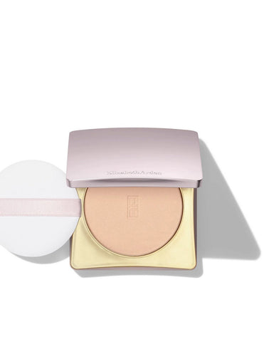 Jag Couture London Elizabeth Arden Maq Powder Flawless Finish Skin Care product with compact and applicator brush.