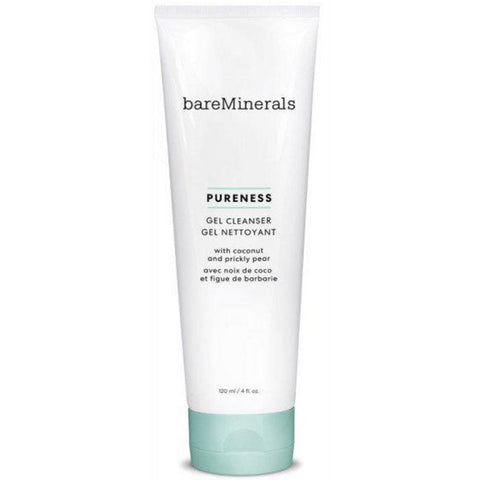 Bareminerals Pureness Gel Cleanser 120ml by Jag Couture London - New York, with clear gel formula in a white squeeze bottle.