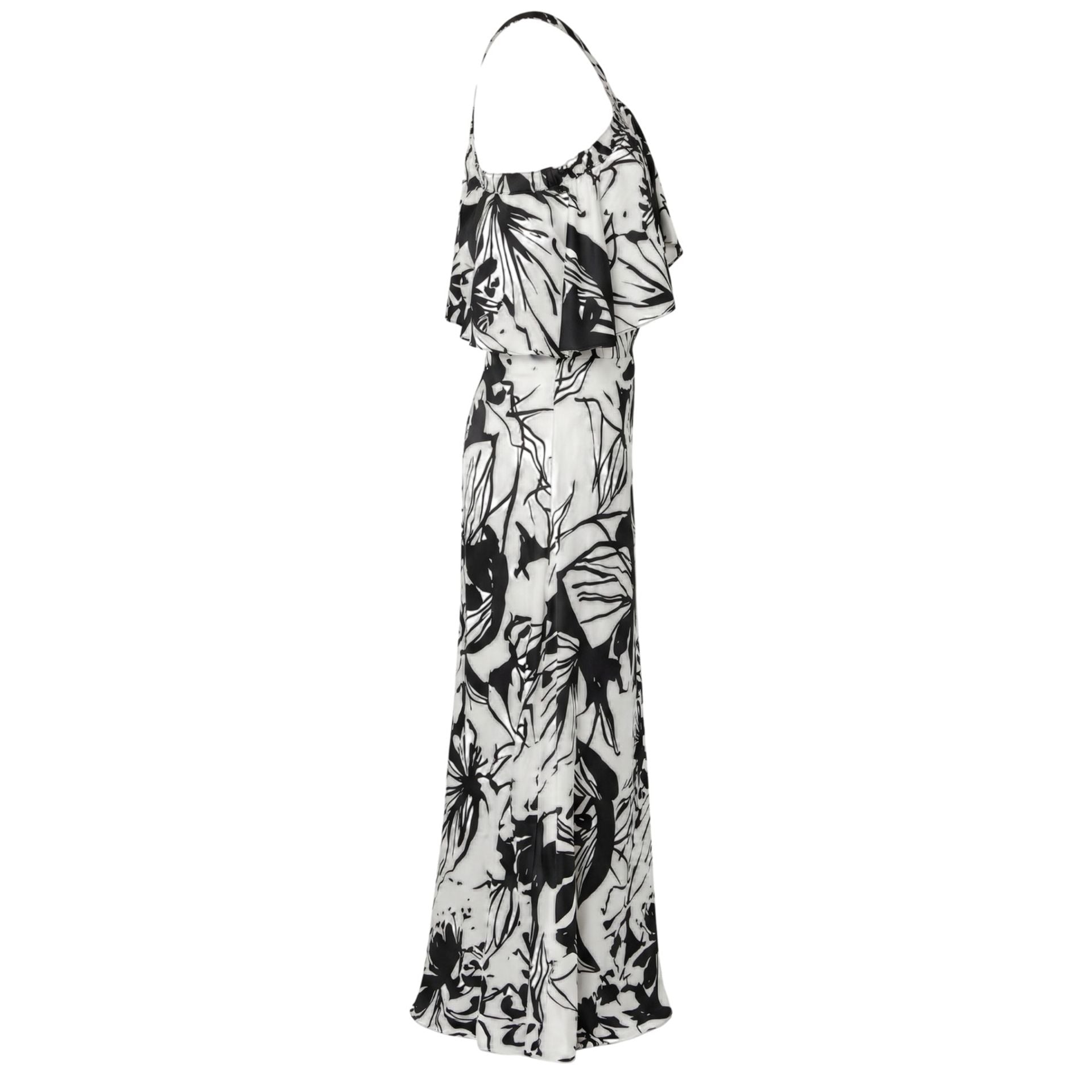 Trussardi Jeans 56D003641T003554_W733FANT optic flowery white denim jeans by Jag Couture London - New York, front view