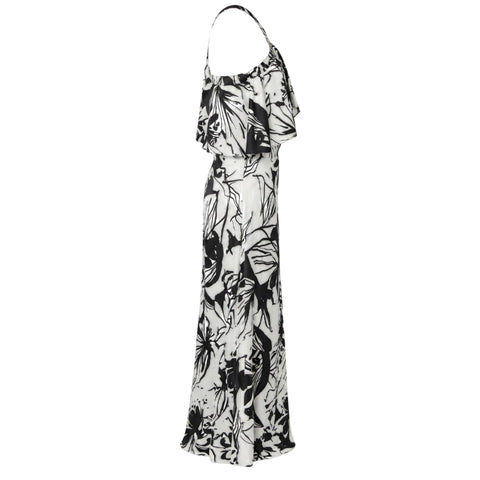 Trussardi Jeans 56D003641T003554_W733FANT optic flowery white denim jeans by Jag Couture London - New York, front view