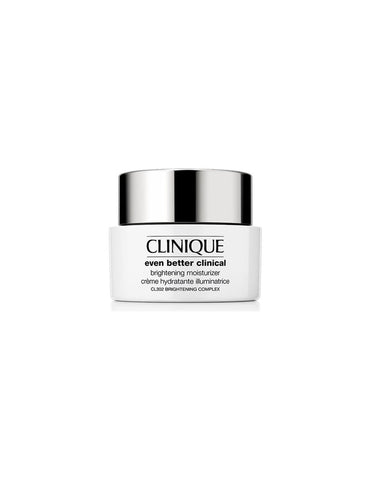 Clinique Even Better Clinical Brightening Moisturizer 50ml jar with white cream, skincare product for brightening and hydration.