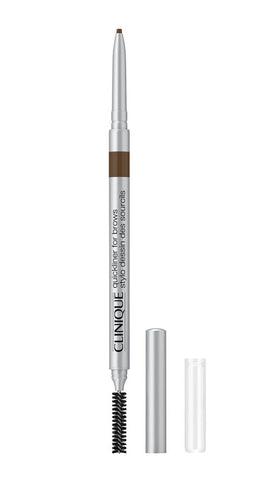 Clinique Quickliner Delineador De Cejas Brows-Deep in 0.6g, a deep brown eyebrow pencil by Jag Couture London featuring precise application.