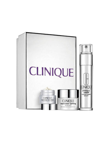 Clinique Clq Smart Serum 30ml set featuring sleek bottles, designed for skincare, from Jag Couture London New York.