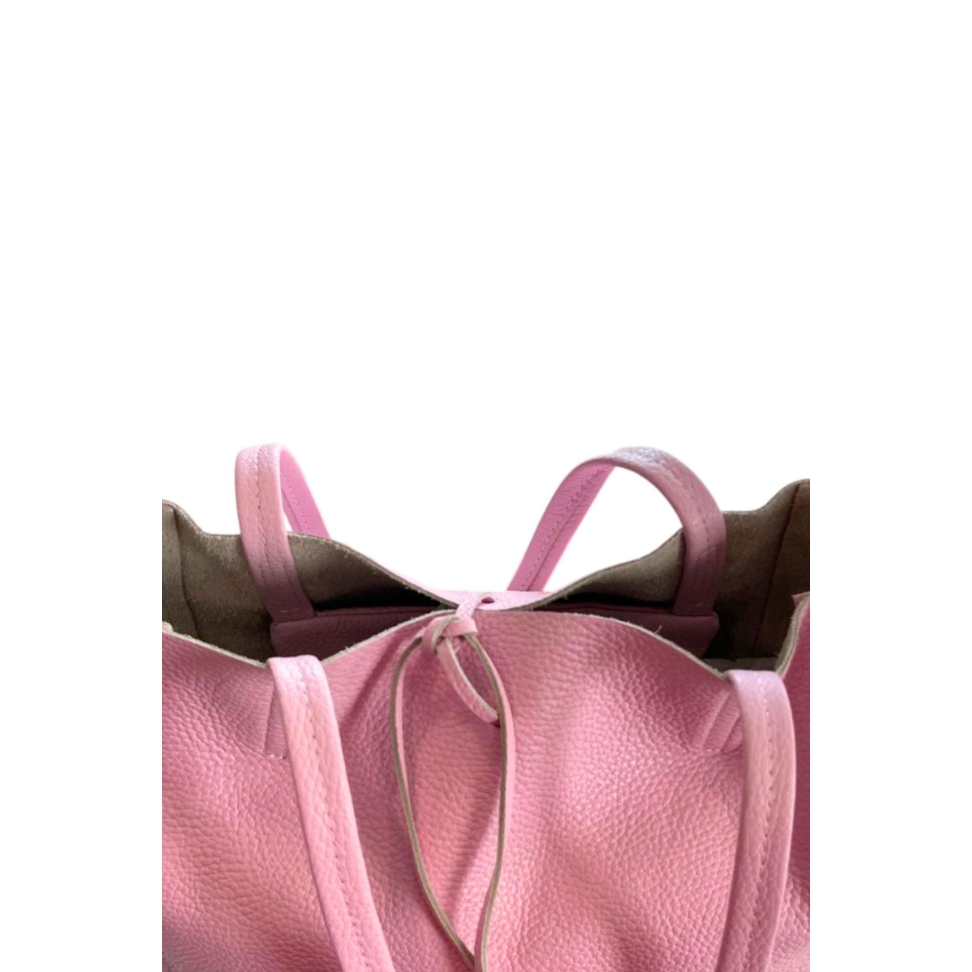 Pink Baldinini Trend IR1607 Lucca handbag with gold accents, featuring a sleek design and top handle, by Jag Couture London New York.