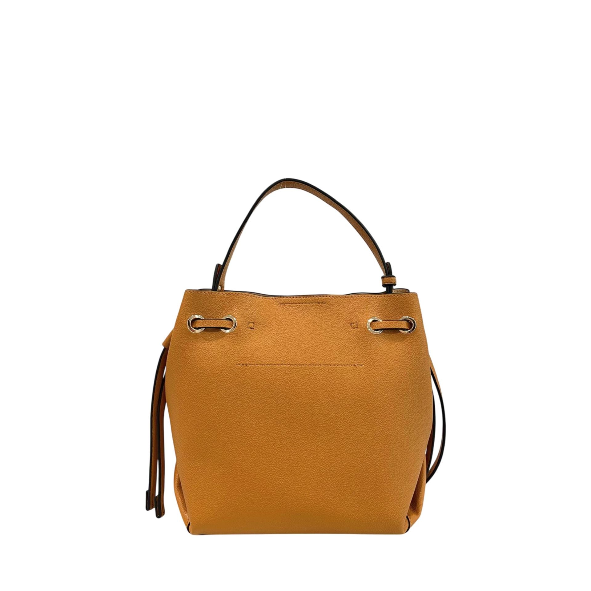Cristinaeffe CF22720 brown handbag by Jag Couture London - New York, featuring a sleek leather design and gold-tone hardware.