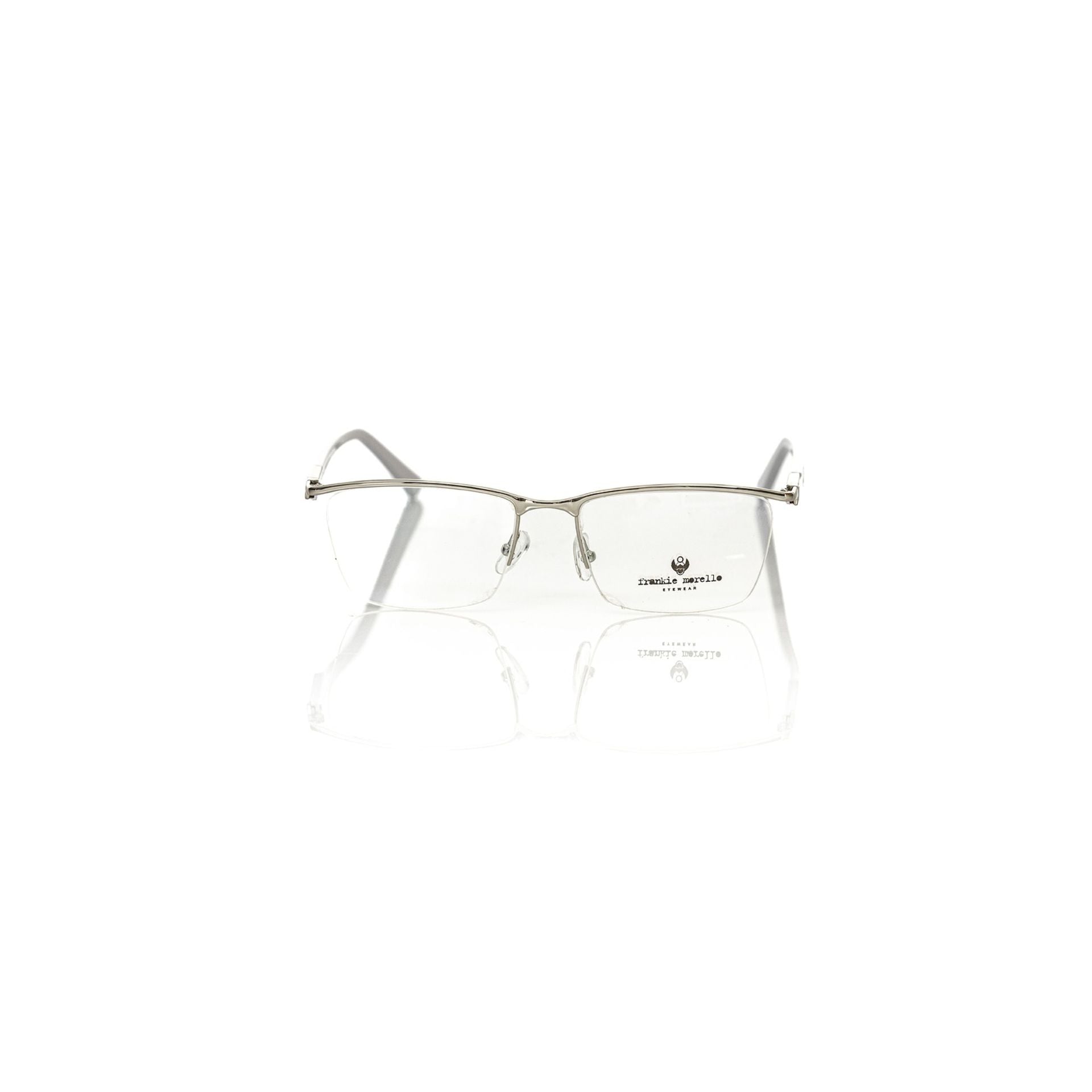 Silver Frankie Morello FEMF8021UV_O753SILVERBIANCOLAT men's belt with sleek buckle, displayed on a neutral background.