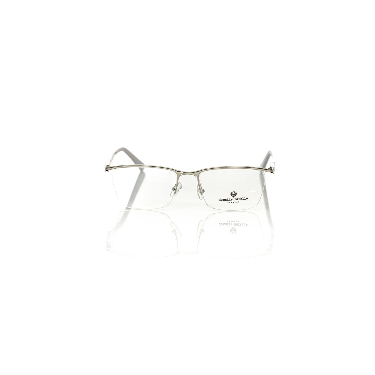 Silver Frankie Morello FEMF8021UV_O753SILVERBIANCOLAT men's belt with sleek buckle, displayed on a neutral background.