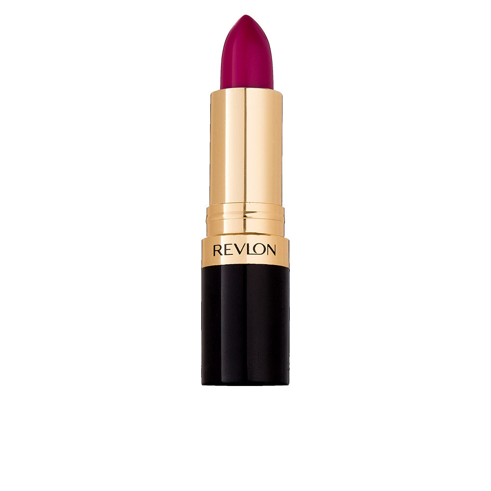 Revlon Super Lustrous Lipstick in shade 457 Wild Orchid, 3.7g, showcasing the vibrant purple lipstick in a sleek tube.