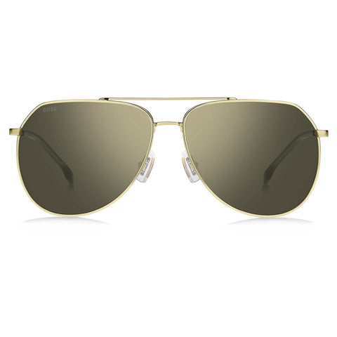 Hugo Boss 1447S sunglasses with black frames and dark lenses, displayed on a plain background