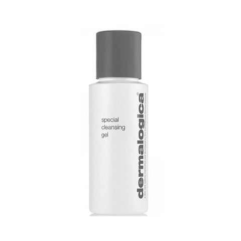Dermalogica Grey Line Special Cleansing Gel in 50ml bottle, featuring clear gel with grey label, by Jag Couture London New York.