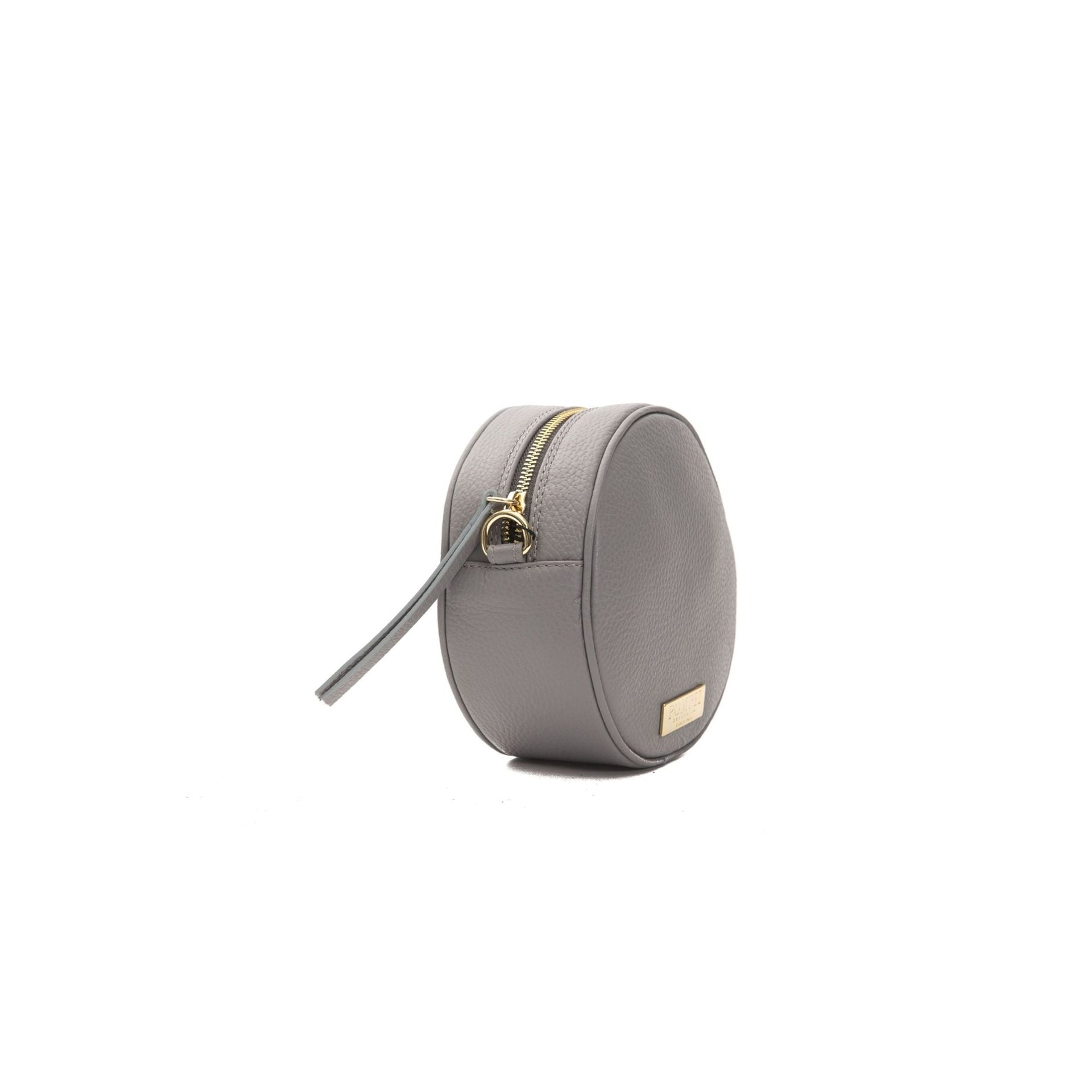 Jag Couture London - New York Pompei Donatella A1041ANNA_Fog elegant women's handbag with structured design and leather finish.