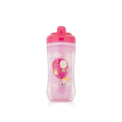 Jag Couture London - New York Dr. Brown's thermal tumbler with spout, stainless steel travel mug with leak-proof lid