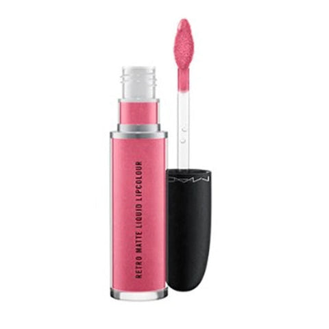 Jag Couture London Metallic Rose Mac Retro Matte Liquid Lipcolour Metallics in a shimmering rose shade