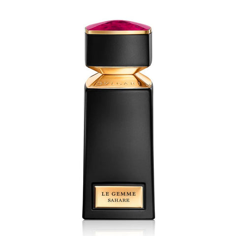 Bvlgari Le Gemme Sahare Eau De Parfum 125ml bottle with elegant packaging, showcasing luxurious fragrance design.