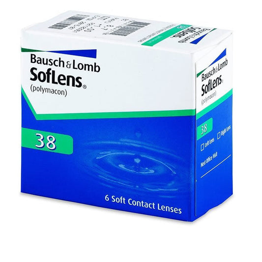 Soflens 38 Lenses With Tint Visibility -4.00 BC/87 6units Jag Couture London - New York