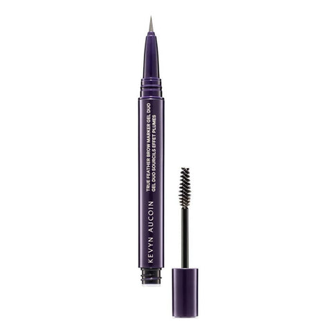 Kevyn Aucoin True Feather Brow Marker Gel Duo in Ash Blonde, featuring precise brow shaping and natural-looking color.
