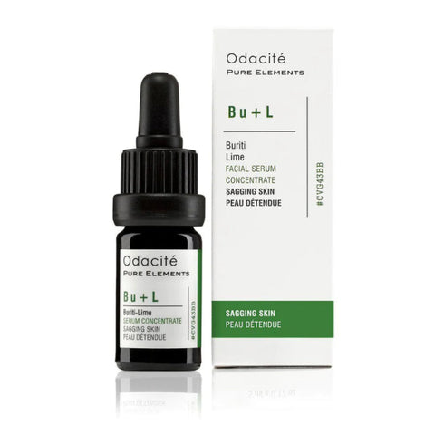 Odacité Bu+L Buriti Lime facial serum concentrate in a 5ml bottle, featuring a bright, citrus-inspired skincare product.
