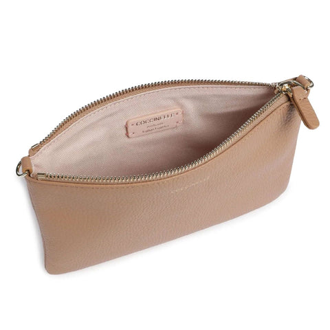 Jag Couture London new Coccinelle X073_E5MMA55F501-_N71 handbag with sleek leather design and silver hardware.