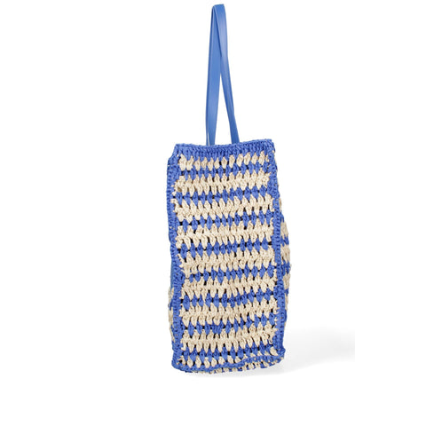 Blue Viola Castellani VC220738323FBG handbag by Jag Couture London New York, featuring a sleek design and textured surface.