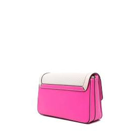Love Moschino JC4043PP1ILH110B handbag with pink and black design, featuring bold branding and chic, modern style.