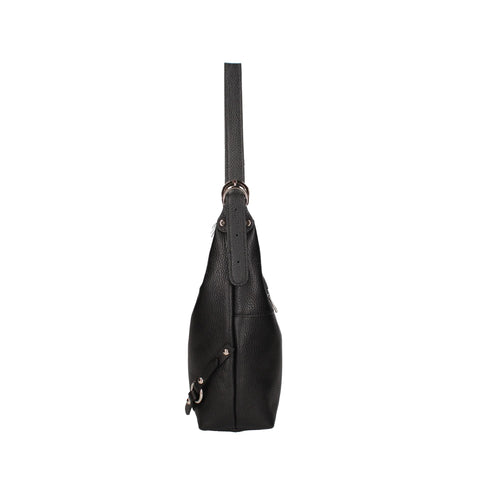 Black Viola Castellani VC220714023FBG-D28 handbag by Jag Couture London - New York, featuring sleek leather and elegant design.