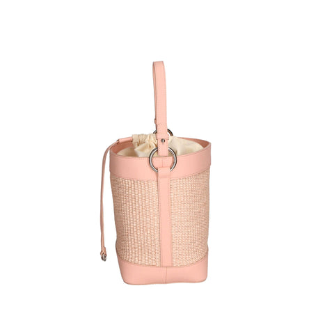 Jag Couture London - New York Gave Lux GLX220516523FBG-506_S13_ROSA handbag in soft pink leather with gold hardware and sleek design.