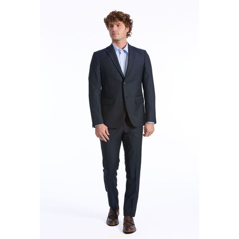 Baldinini Trend 87480U Pisano NeroBlu luxury men's shoes by Jag Couture London New York, featuring black and blue leather design.