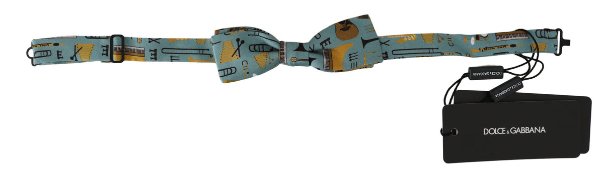 Mint green jazz club adjustable neck papillon bow tie by Dolce & Gabbana, featuring a stylish, classic design for formal wear.
